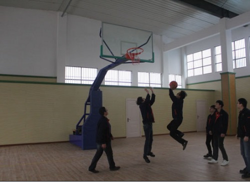 公司篮球馆、羽毛球馆投入使用