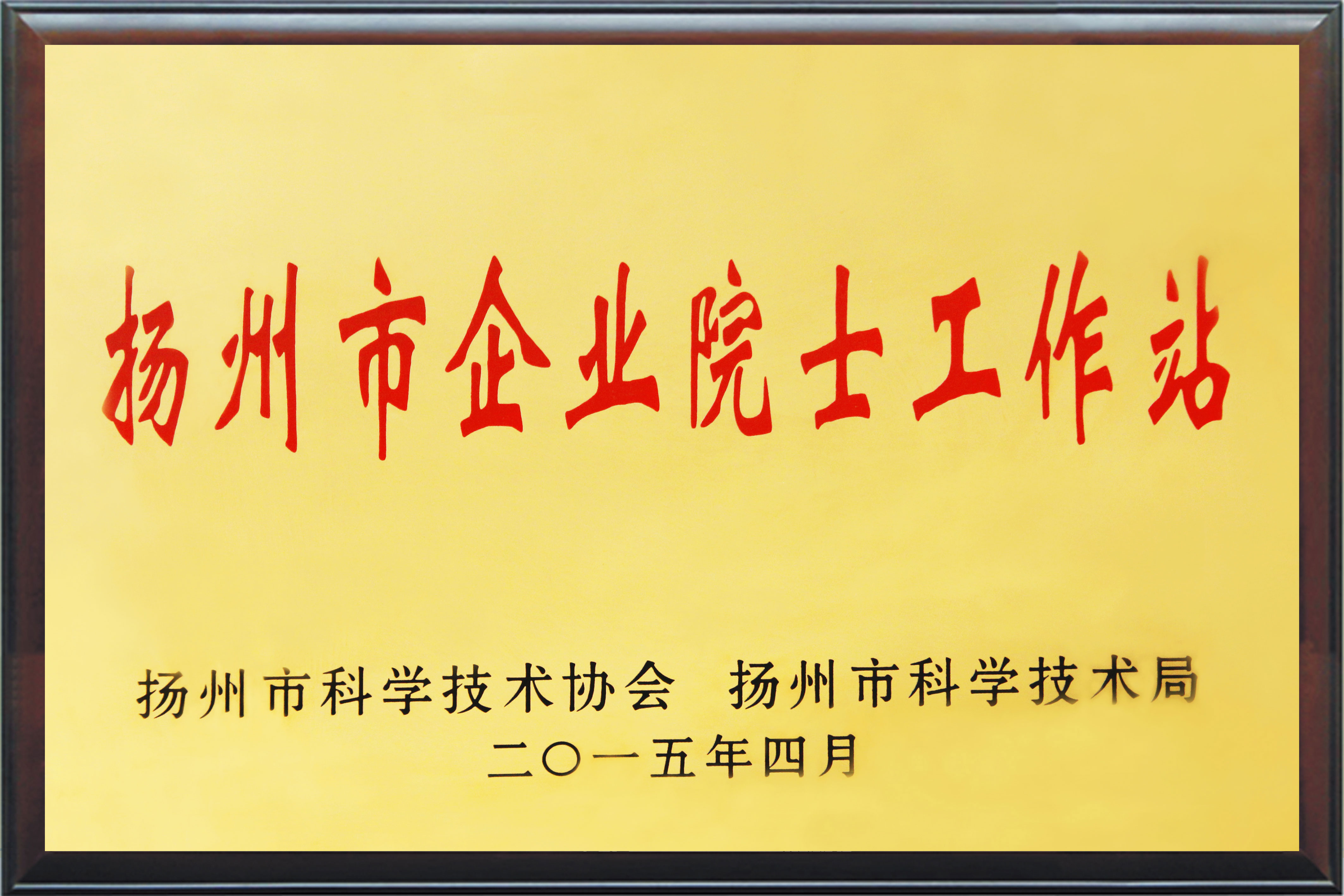 扬州市企业院士工作站