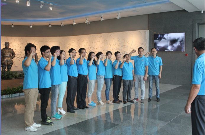 红色之旅手牵手、尼尔员工心连心——公司组织党员、退伍军人赴盐城新四军纪念馆参观