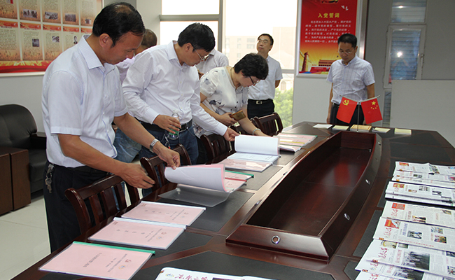 高邮市党建代表团考察尼尔公司党建工作