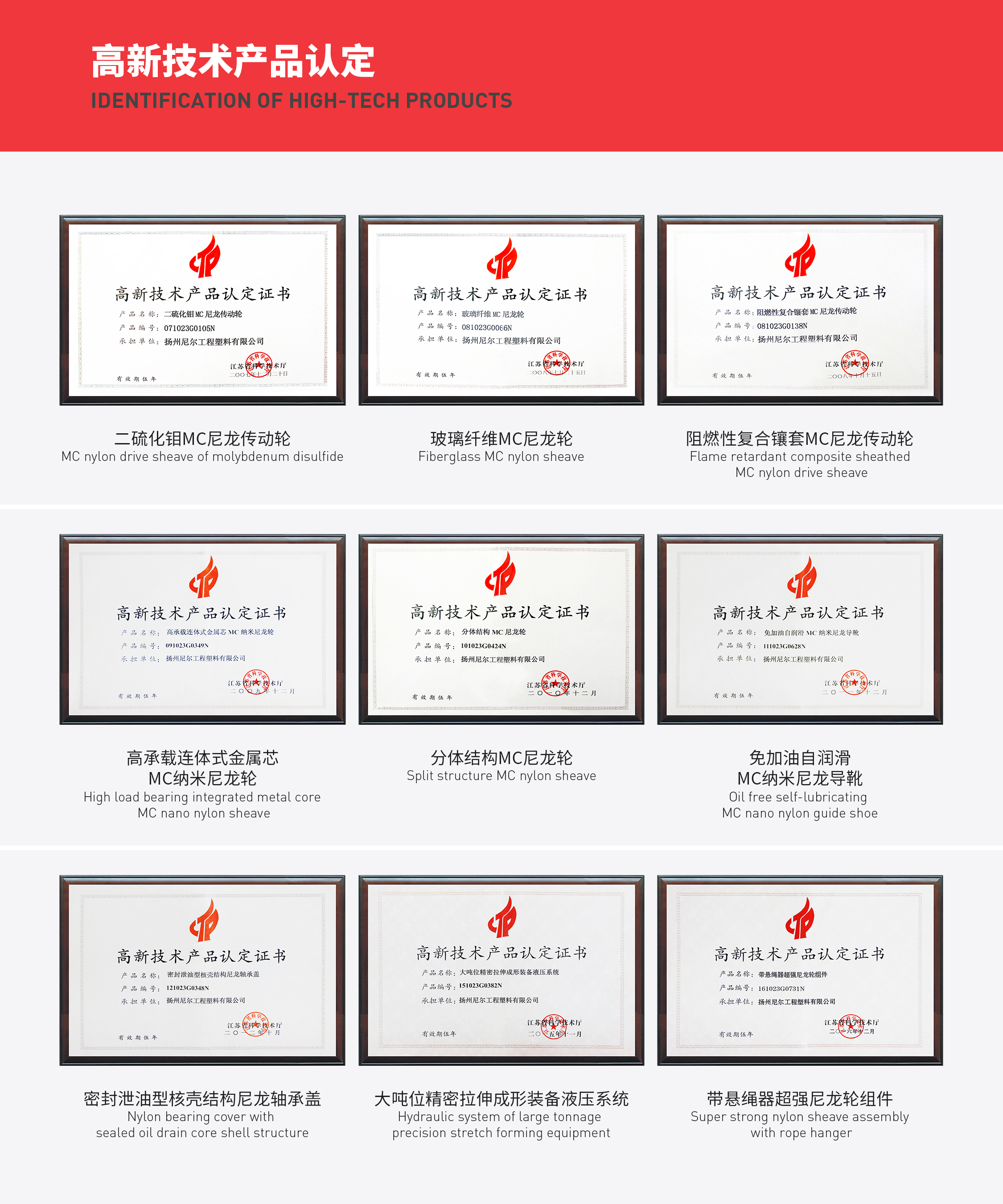 高新技术产品认定